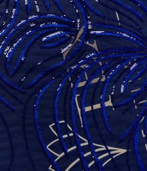 Blue Colored Lace Fabric — art. 2000000318417